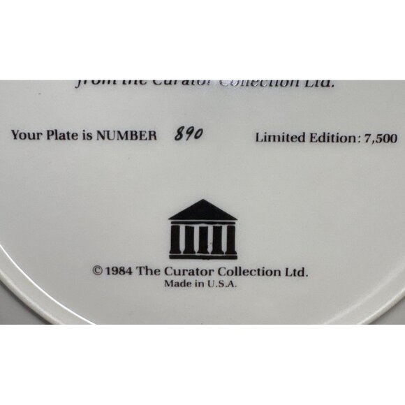 Norman Rockwell Limited Edition Plate One For The Road 1984 Curator Collection - Picture 4 of 4